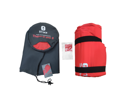 Ковер самонадувающийся BTrace Therm-a-Pro 8, 183х55х8 см (Красный)