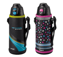 Термос Peacock ASG-W100ABK черный в чехле 2 крышки