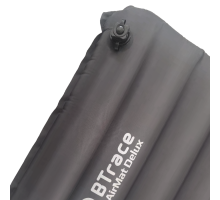 Ковер надувной утеплённый BTrace AirMat Delux,193х59х9 см, с насосом (Серый)