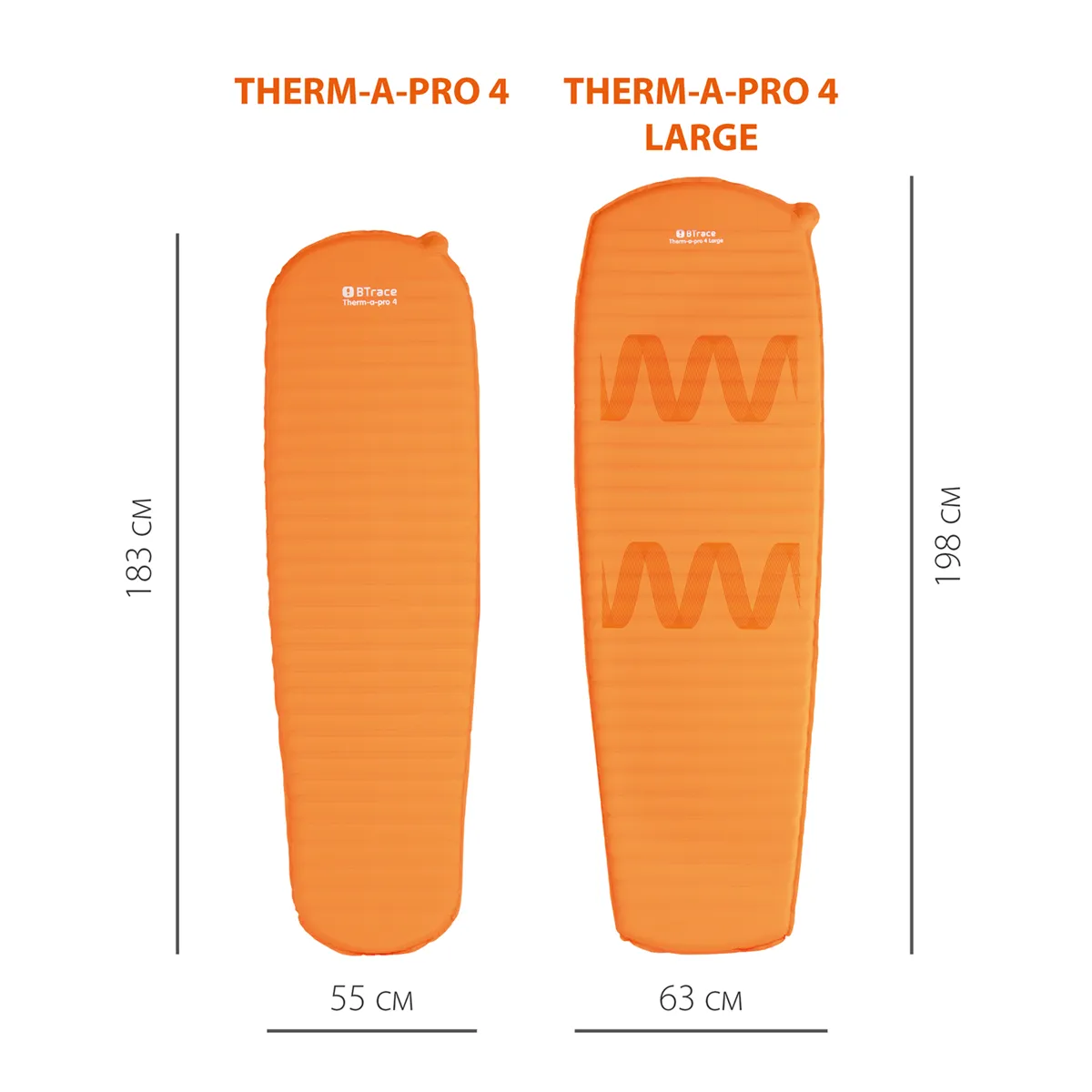 Ковер самонадувающийся BTrace Therm-a-Pro 4 183*55*4 см